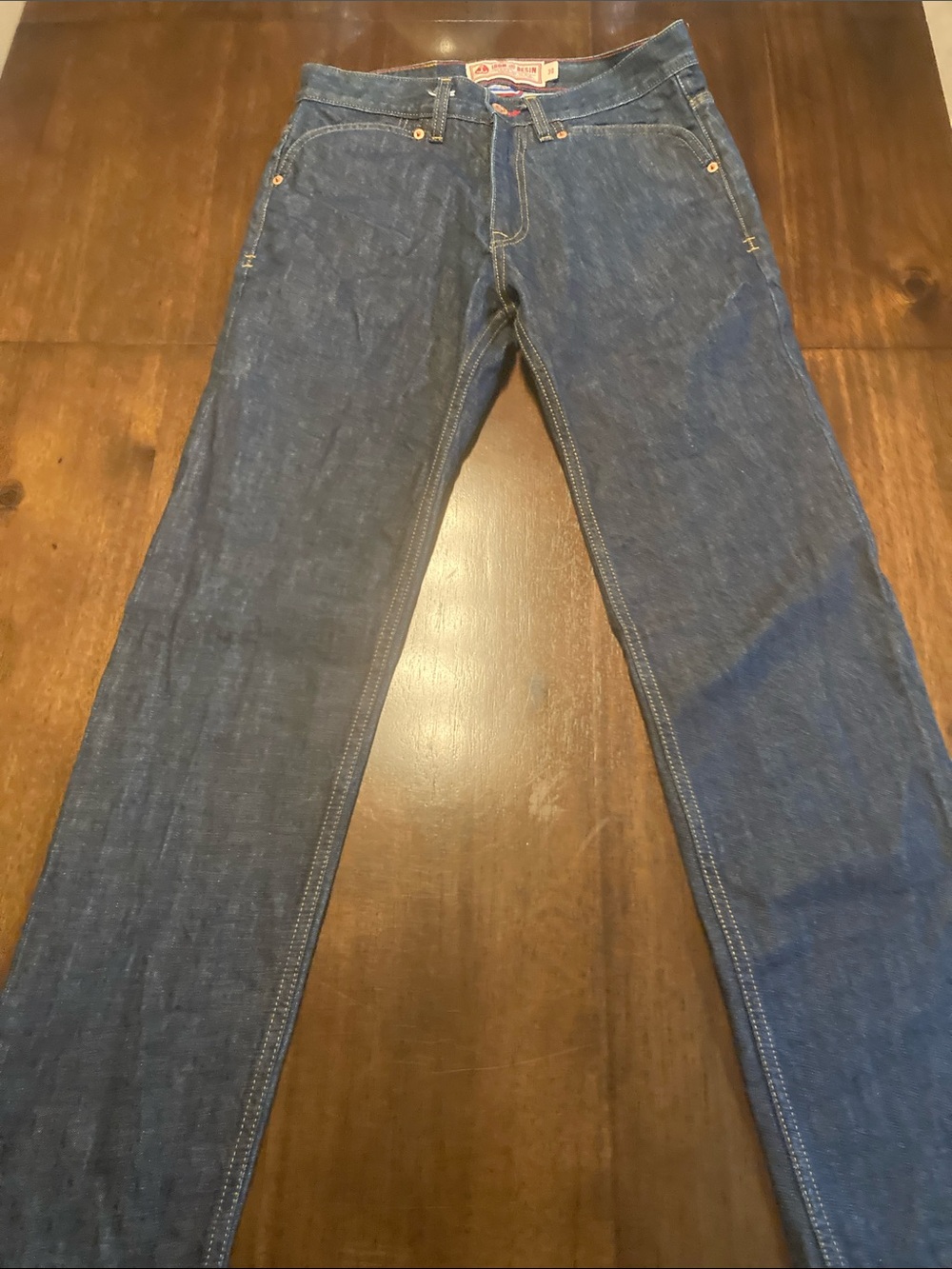 Iron & Resin Men's Enduro Indigo Straight Blue Denim Jeans